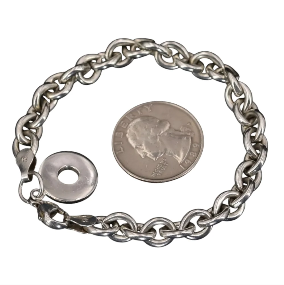 Authentic Tiffany and Co. Sterling Silver Charm Bracelet! - Picture 5 of 14